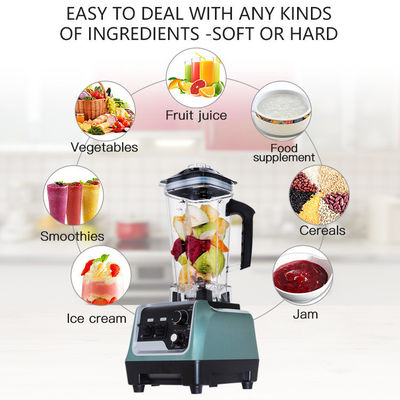 Mélangeur de smoothie de qualité commerciale de 4500 W avec bouton d'éjection de frappeur et capacité de 2 L