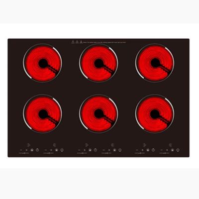 Cuisinière à induction électrique en céramique lisse 2200W pour la cuisson à la marmite et au radiateur