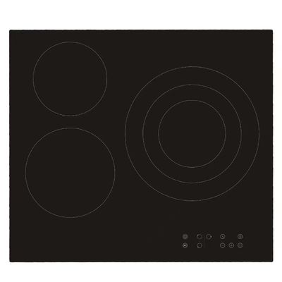 Induction de cuisinière radiante multifonctionnelle avec une puissance de 2200 W et une surface en céramique/verre