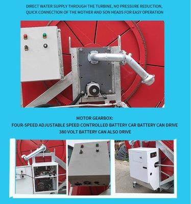 Machine à rouleaux de tuyaux de type pulvérisateur ménager de 11 kW pour les besoins d'irrigation ménagers