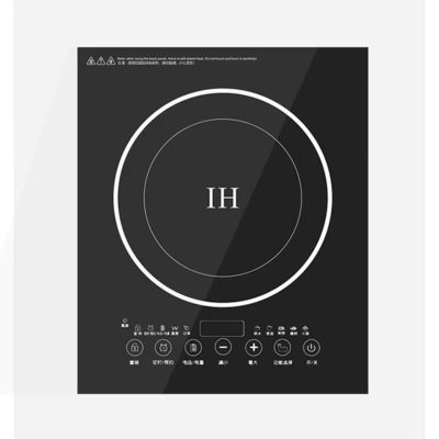 Pouvoir Noir Cuisinière à induction radiante Cuisinière électrique à plateau de cuisson en céramique