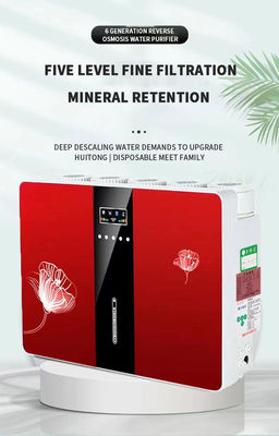 Purificateur d'eau potable électrique pour ménage avec 5 étapes de filtration et réservoir