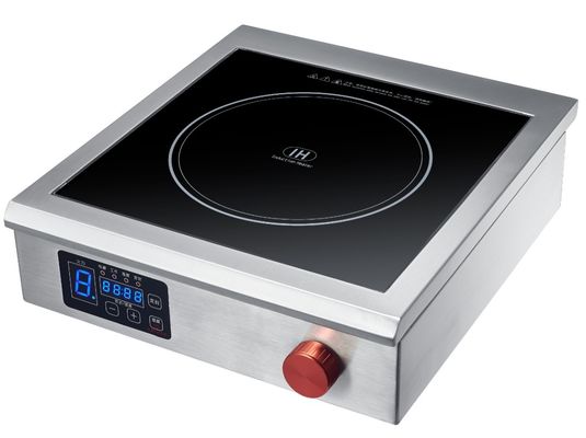 Cuisinière à induction commerciale de 220V carré 2000w avec allumage céramique piézoélectrique