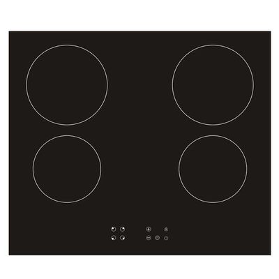 4 brûleur cuisinière à induction noire avec extraction DIAMOND 60 Made in Italy Design