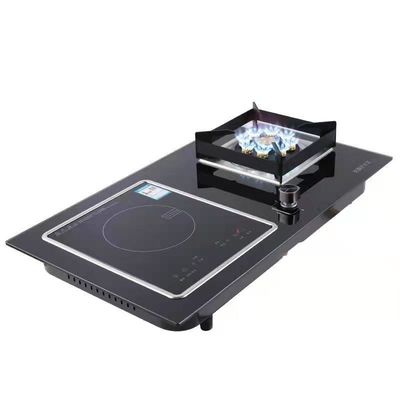 Cuisinière à gaz à panneau de verre résistant à l'explosion avec protection contre les flammes par thermocouple 2 brûleur