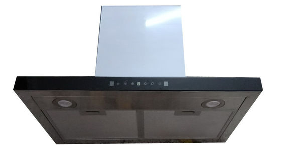 Capuchon de cuisine en acier inoxydable monté sur le mur avec commande gestuelle et éclairage LED