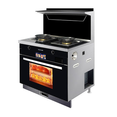 Cuisinière intégrée à deux brûleurs avec allumage électronique et puissant système de capot de portée