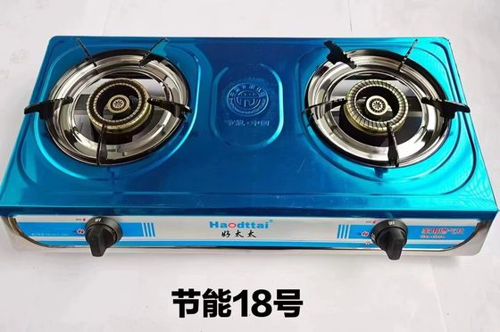 Appareil de cuisson à gaz à la maison Cuisinière Table Cuisinière à gaz Cuisinière à gaz à cuisson à gaz 2 Cuisinière à cuisinière à cuisinière avec buse en laiton