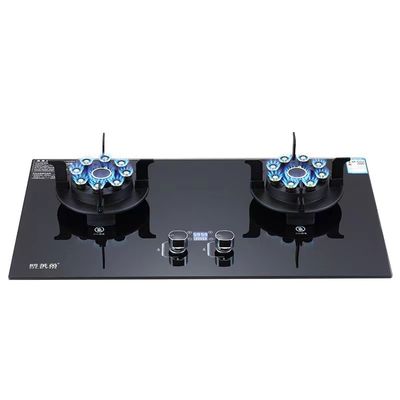 NO Cuisinière à gaz à moisissure privée Double brûleur à allumage électronique
