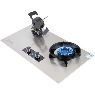 NO Cuisinière à gaz à moisissure privée Double brûleur à allumage électronique
