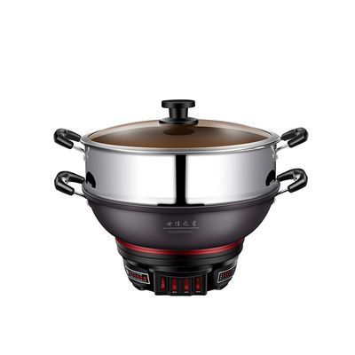 Pâtisserie électrique en acier inoxydable portable polyvalent de 28 cm pour cuisson à domicile