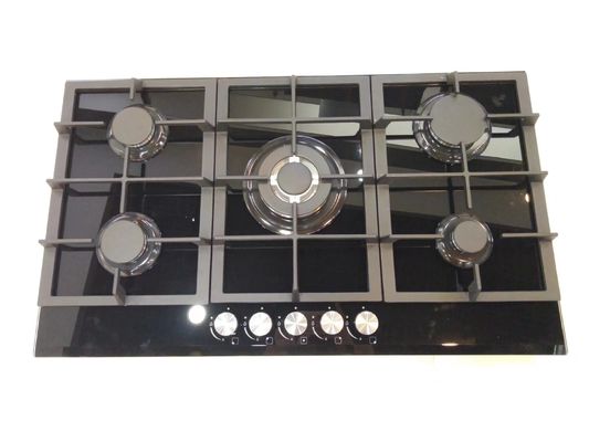 Surface de verre trempé type cuisinier électrique brûleur à bobine radiante 5 brûleurs Poêle à gaz