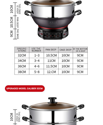 Hôtel Multi-fonction électrique cuisinière à vapeur non collant à l'intérieur Multi Cuisinière à nouilles Pâtisserie
