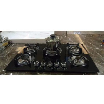 Cuisinière à gaz à combustion automatique à 5 brûleurs pour cuisiner dans les cuisines commerciales