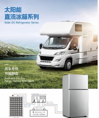 425*445*1080 Dimensions Énergie solaire Verticale Frigideur pour maison jumelle congélateur multifonctionnel