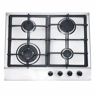 Appareil de cuisine Cuisinière à gaz avec 4 brûleurs et surface en céramique/verre