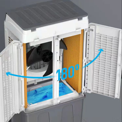 Fabrication de refroidisseurs d'air par évaporation industriels portables de 6000 cmh avec moule privé