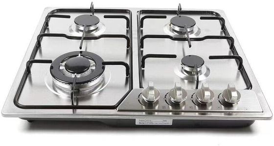 Appareil de cuisine Cuisinière à gaz avec 4 brûleurs et surface en céramique/verre