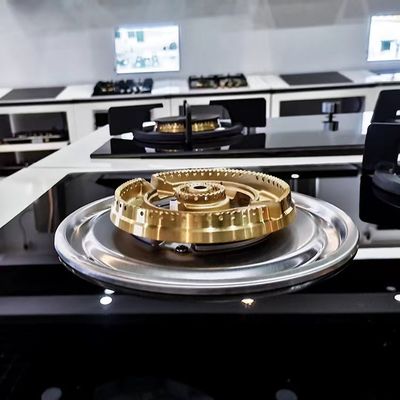 Appareil de cuisine Cuisinière à gaz avec 4 brûleurs et surface en céramique/verre