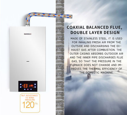 Chaudière de chauffage combinée au gaz métallique pour la chauffage domestique et central