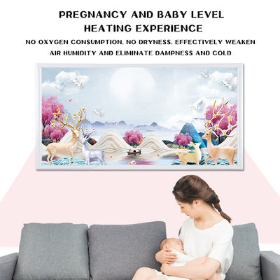 Méthode de chauffage par radiation de l'espace Paroi chauffeur de panneaux de cristal de carbone infrarouge lointain électrique