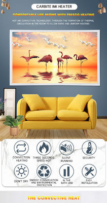 Méthode de chauffage par radiation de l'espace Paroi chauffeur de panneaux de cristal de carbone infrarouge lointain électrique