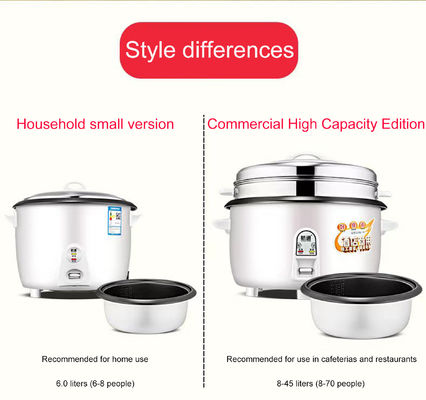 Cuisinière électrique durable pour ménage 1.8L 500W 700W Cuisinière à riz 110V/220V Multifonction