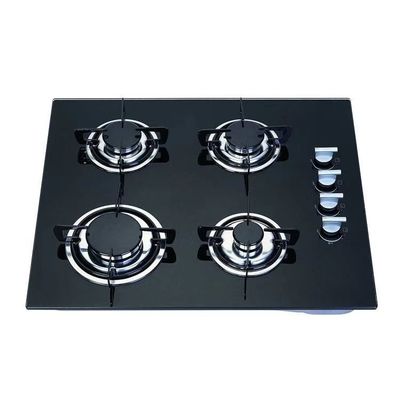 Cuisinière à gaz en acier inoxydable 4 brûleurs