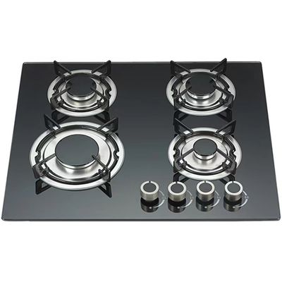 Cuisinière à gaz en acier inoxydable 4 brûleurs