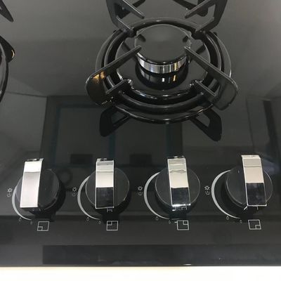 Cuisinière à gaz intégrée de 60 cm avec matériau de surface en verre trempé et 4 brûleurs