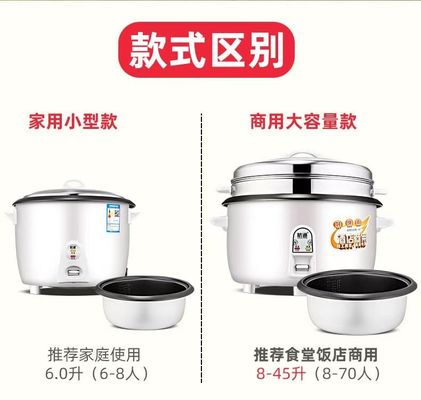 Cuisinière à riz à tambour électrique de grande capacité 400w 700w 1000w par SQ Professional pour RV