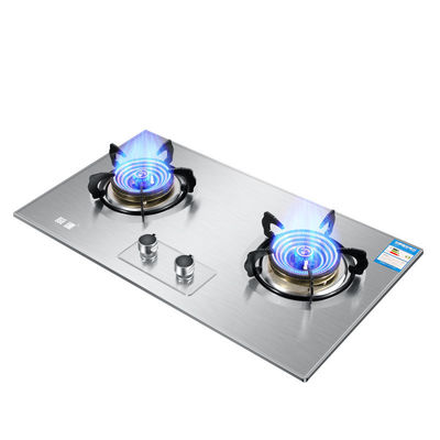 Design moderne 2 Cuisinière à gaz à brûleur avec allumage électronique et cuisinière en verre trempé
