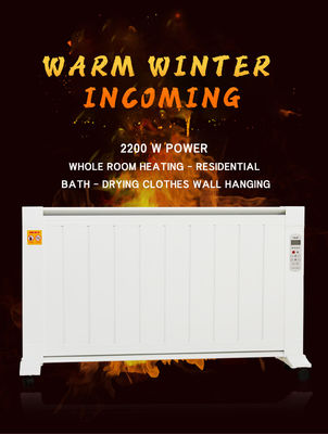 1500w/1800w/2000w Convecteur de maison en verre Panneau électrique infrarouge de chauffage pour salle de bains