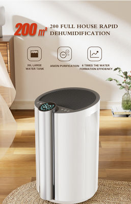 Capacité de déshumidification 30L Déshumidificateur de climatisation portable pour ménage vertical