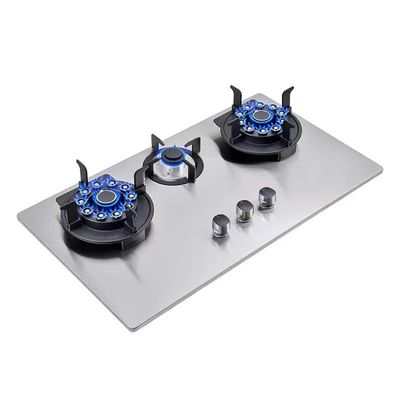 Cuisinière à gaz à Wok à flamme bleue pour l'allumage électronique 220v domestique et commercial
