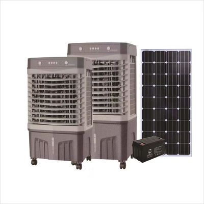Cooler d'air par évaporation portable à énergie solaire de 60 L avec commande de commutateur