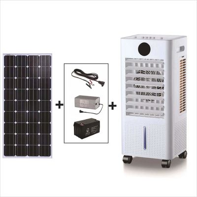 Cooler d'air par évaporation portable à énergie solaire de 60 L avec commande de commutateur