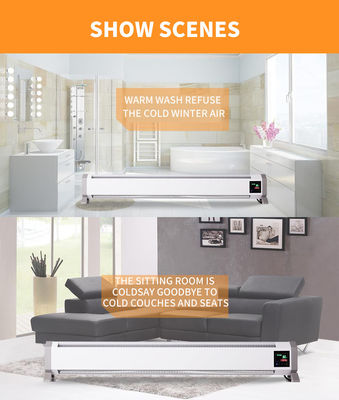 2000W chauffage de panneau de cristal de carbone blanc infrarouge pour le salon RV chauffage de salle de bain