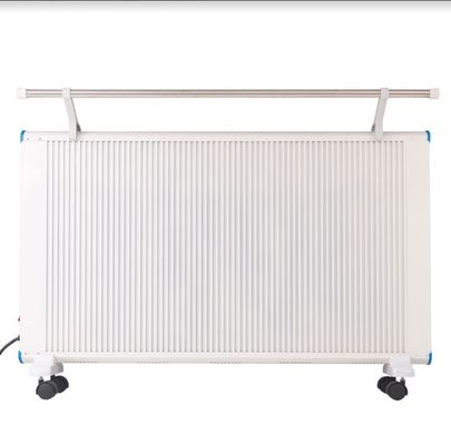 Panneau de chauffage à haute infrarouge en cristal de carbone blanc monté sur le mur avec fonction imperméable
