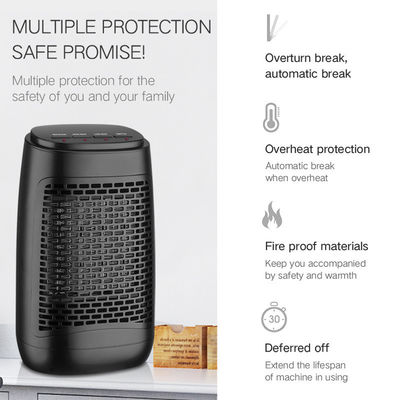 Ventilateur de chauffage de bureau portable européen, américain et japonais avec élément de chauffage PTC