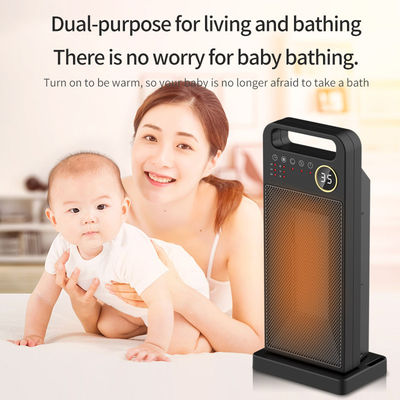 Écran tactile chauffage électrique Ventilateur en céramique PTC portable avec télécommande et installation