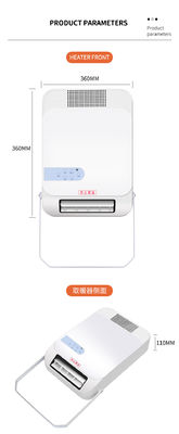 QN 1800w Système d'arrêt automatique de sécurité Chauffe-eau électrique portable en blanc