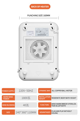 Ventilateur électrique à convecteur blanc 110V-220V à air chaud rechargeable Mini chauffe-chambres portable