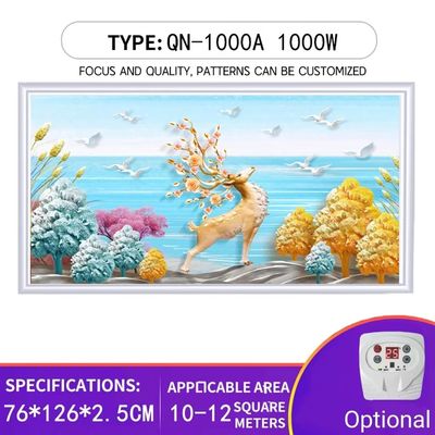 Chauffage électrique par cristal de carbone de 1000 W monté au mur avec moule privé