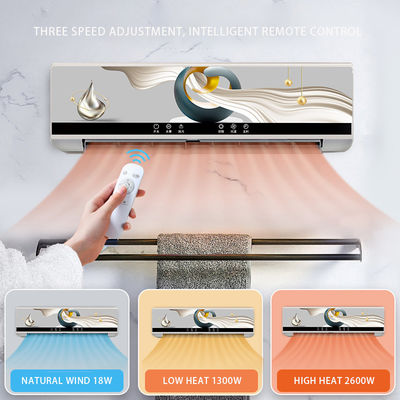 Régulateur thermostatique Chauffage d'air PTC en céramique monté sur le mur pour ménage à faible bruit