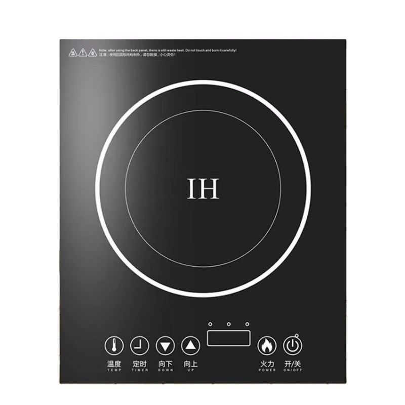 Pouvoir Noir Cuisinière à induction radiante Cuisinière électrique à plateau de cuisson en céramique