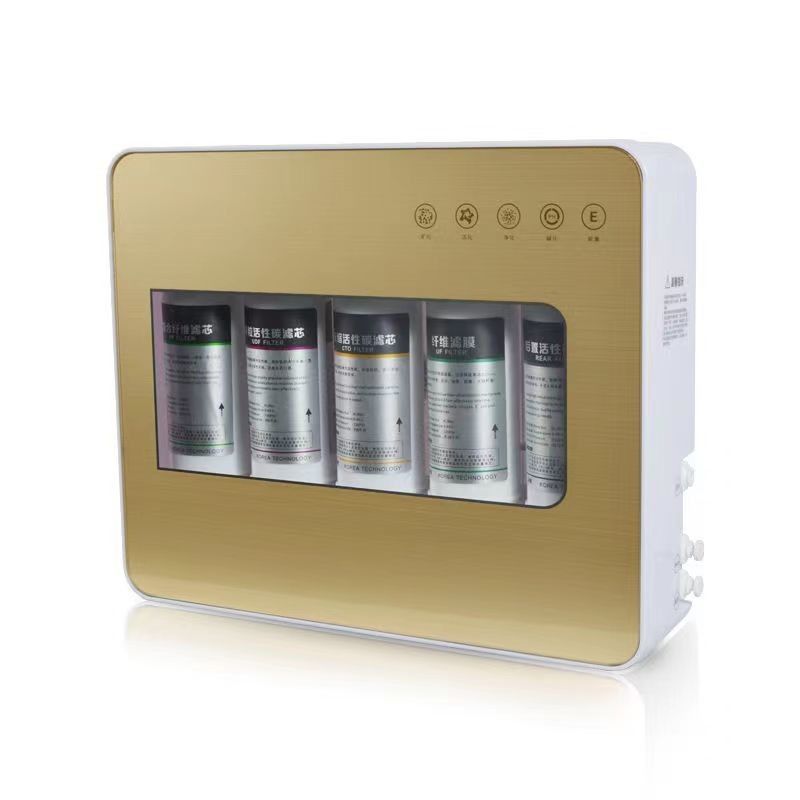 Purificateur d'eau par osmose inverse à 5 étages pour ménage, avec fonction d'eau chaude