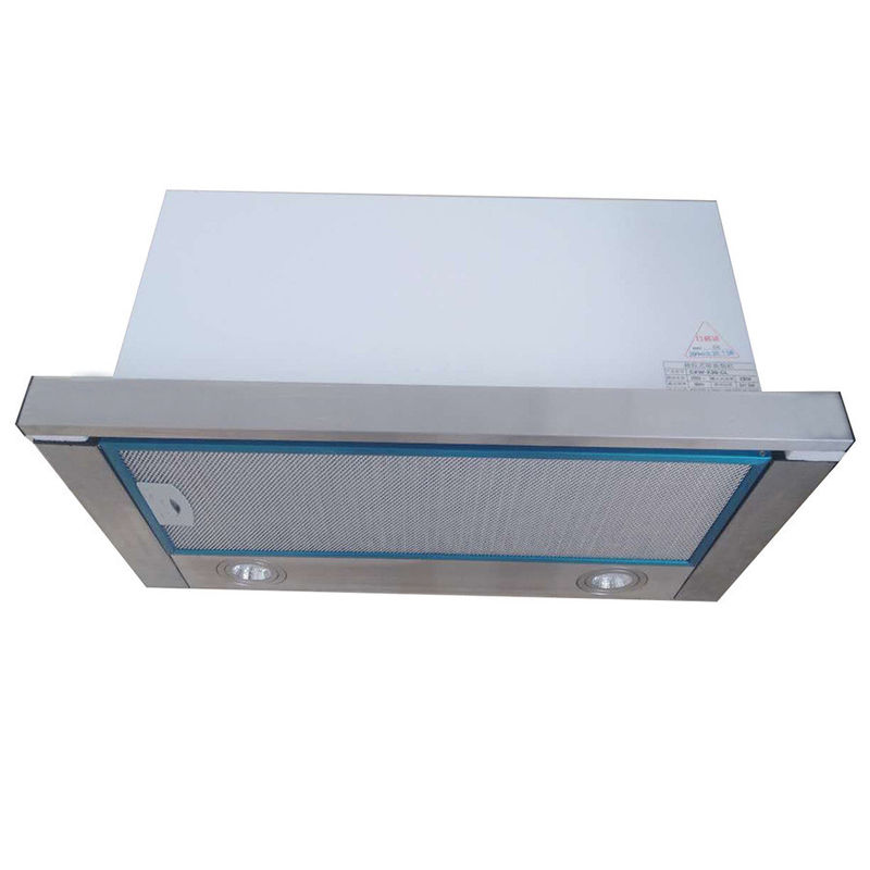 220V en acier inoxydable vitrage trempé à grande aspiration à double aspiration capot pour cuisine