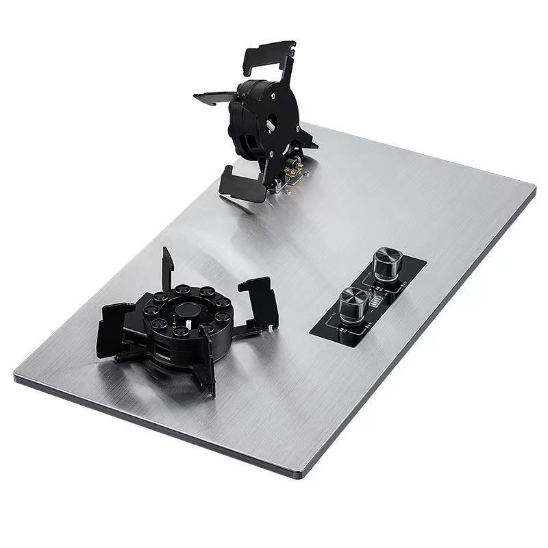 Cuisinière à gaz à allumage automatique en verre 2 brûleur Table Top en céramique Surface Cuisinière à gaz pour la maison
