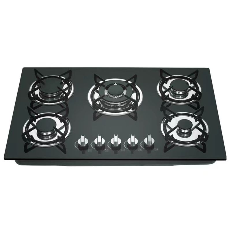 Poêle à cuisson à 5 brûleurs à gaz de type N.G. ou L.P.G.
